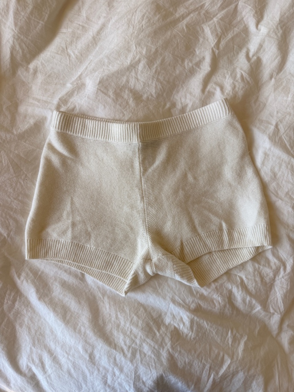 NAADAM Cream Women's Sweater Shorts